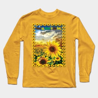 Sunflower- head up #2 Long Sleeve T-Shirt